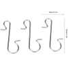 100pcs Ornament Hooks Multi-Purpose Metal s shape Hook Christmas Ornament