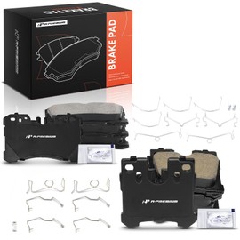 A-Premium Front and Rear Ceramic Disc Brake Pads Set Compatible with Lexus Models - LS460 2007-2013/2016-2017, LS500 2018-2020, LS500h 2018-2020, LS600h 2008-2016, 8 Pcs