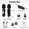 GlasFlength Verbesserter 3-in-1-Kabelloses für IOS Android Kamera Computer, Kabellos Geräuschunterdrückung