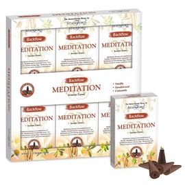 Puckator Stamford Backflow Incense Cones - Meditation Scented - Spiritual Incense Cone - Zen Meditation Gifts - Organic Cone Insence - Insense - Mythical - Incense Burner Cones - Scented Cones 12Pcs