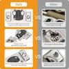 Chibery 50 Pack 1/4" Small Overlay 4D Concealed Hinges for