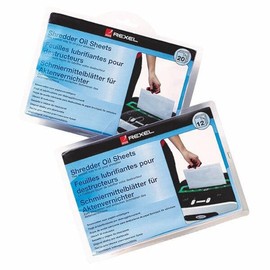 Rexel Shredder Oil Sheets (20) Shredder Oil Sheets (20), 20, 2101949 (Shredder Oil Sheets (20), 20 pc(s))