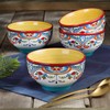 Euro Ceramica Zanzibar Double Bowl 16-Piece Dinnerware Set | Fine
