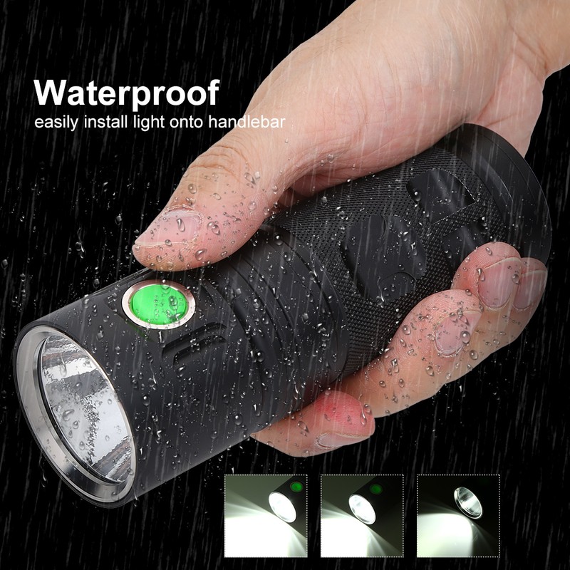 Ultra Light Portable Waterproof Rechargeable LED Flashlight Mini Torch with