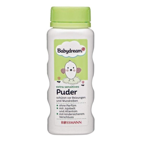 Babydream Powder without Perfume, with Jojoba Oil & Allantoin, 100 g