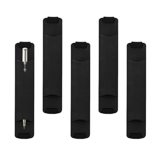 Sgphrzlt 5 Pack Pen Holder for Notebook with Elastic Band,