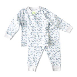 Little Label - Children's Pyjamas Girls - Pyjamas Girls - Two Piece Sizes up to 152 - Organic Cotton, turquoise dragonflies