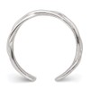 Solid Real 925 Sterling Silver Woven Toe Ring Adjustable