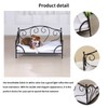 BabyLand Summer Metal Frame Pet Bed, Animal Lounge Detachable Bed