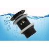 Matte Black Freestanding Bathtub Drain Stopper, Suitable for Most Bathtubs,