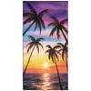XSMEI Coastal Seaside Sunset Beach Towel Oversized 36" x 72",