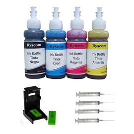 generico Kit de Recarga para cartuchos de tinta deskjet ink advantage 664 662 122 667 664XL 662XL 122XL 667XL 100ml Cada Color Negro, Cian, Magenta, Amarillo…