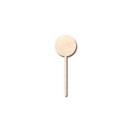 Unfinished Wood Candy Lollipop Shape - Craft - up to 24" DIY 3" / 1/4"