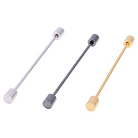 YYBONNIE 3PCS Men's Collar Bar Pins Shirts Tie Pins Necktie Cravat Pin Collar Brooch with Gift Box