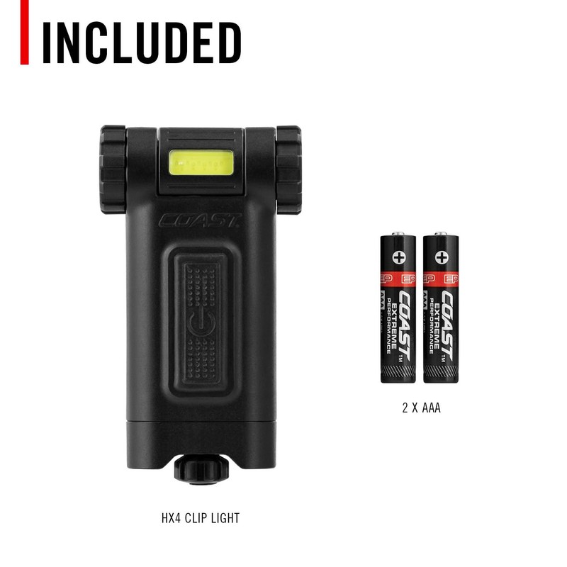 Coast HX4 80 Lumen Dual Color (White & Red) Magnetic