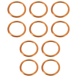 Pack of 10 43 mm Exhaust Gaskets Motorcycle Compatible with Honda CB 650 F 650 FA Exhaust Pipe O-Ring U Washer Sealing Ring