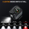 OBEST Wrist Camping Light with Compass, LED Emergency Light, Night