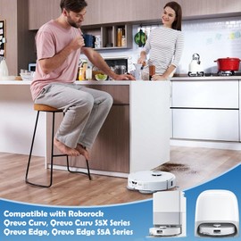 YYDSLEE YYDSLEE Zubeh?r f??r Roborock Qrevo Curv/Qrevo Curv S5X/Qrevo Edge/Qrevo Edge S5A Saugroboter, 1 Hauptb??rste 4 Seitenb??rsten 4 Staubbeutel 4 Wischt??cher 4 HEPA Filter Ersatzteile Zubeh?rset 20 St??ck
