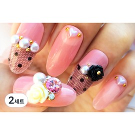 Witch Snail Water Decal Deco Nail Stone Set, 04, 2 Sets / 위치스네일 워터데칼 데코 네일스톤 세트, 04, 2세트