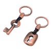 LynixTrade 1 Pair Bronze Couple Keyrings, Gifts of Creative Bronze