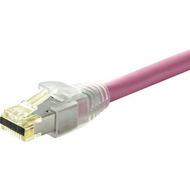 Simply45 8.5mm Strain Reliefs Shielded External Ground for Pass-Through and Standard RJ45-100-Pieces, Clear Tint, Resealable Bag - S45-B003