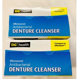 DG Health 2 DG Health Anti-Bacterial Denture Cleaner 120Tablets Kills 99.9% of Bacteria. C