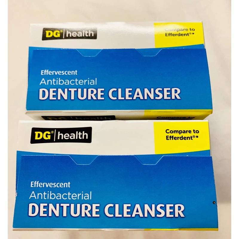 DG Health 2 DG Health Anti-Bacterial Denture Cleaner 120Tablets Kills