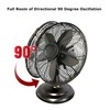 Optimus F-6212A F-6212A 3-Speed 60-Watt 12-In. Portable Retro Oscillating Table