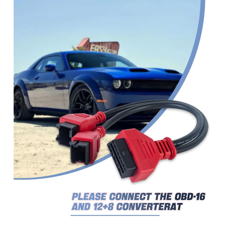 Remote2program Bypass Gateway Protocol Cable for Chrysler/Dodge/Jeep 12+8 Programming OBD2