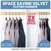 HOUSE DAY Black Velvet Hangers 240 Pack, Velvet Clothes Hangers