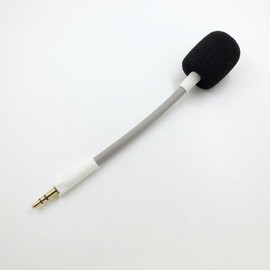 Yaowanguan Barracuda X Microphone, Mic Replacement Removable 3.5 mm Game Boom Noise Cancelling Microphone with Foam for Razer Barracuda X Wireless Multiplatform Headset (White)