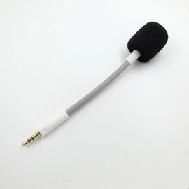 Yaowanguan Barracuda X Microphone, Mic Replacement Removable 3.5 mm Game Boom Noise Cancelling Microphone with Foam for Razer Barracuda X Wireless Multiplatform Headset (White)