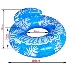Pool float for adult, Adult Beach Floats,Inflatable Rafts Swimming Pool Air Sofa Floating Chair Bed,with Two Handles, Great for Chilling in The Pool