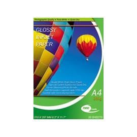 NEO Photo Paper 20 Sheets 210gsm Gloss A4 Inkjet Print