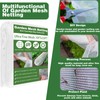 Garden Mesh Netting Kit, 10x33FT Ultra Fine Mesh Netting with