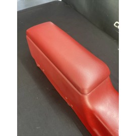 NLL 71-81 CAMARO CONSOLE LID RED, REAL LEATHER CUSTOM MADE / FIREBIRD