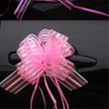 FQTANJU Pull Bow, Large, Organza, 6 Inches, Pink, 5 Pieces