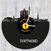 bigcopy e.K. Dortmund Skyline Wall Clock High-Quality Acrylic Glass Clock