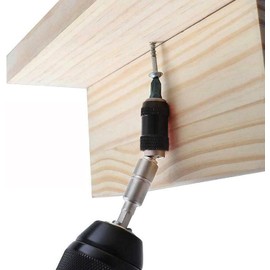 KEWAYO 4PcsMagnetic Pivot Drill Bit Holder, 1/4" Quick Release Magnetic Screwdriver Bit Bendable in 20°, Quick Change Pivot Screwdriver Bit Tool Accessories for Tight Spaces or Corners