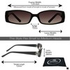 proSPORT Reading Sunglasses for Women Tinted Readers +1.75 Black Frame