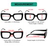 Eyekepper 5 Pack Square Reading Glasses for Women Stylish Readers