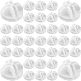 40Pcs Wire Cube Connectors, Wire Grid Cube Organizer Connector Plastic Storage Cube Connectors for Modular Closet Storage Organizer and Wire Grid Cube Storage Shelving, White