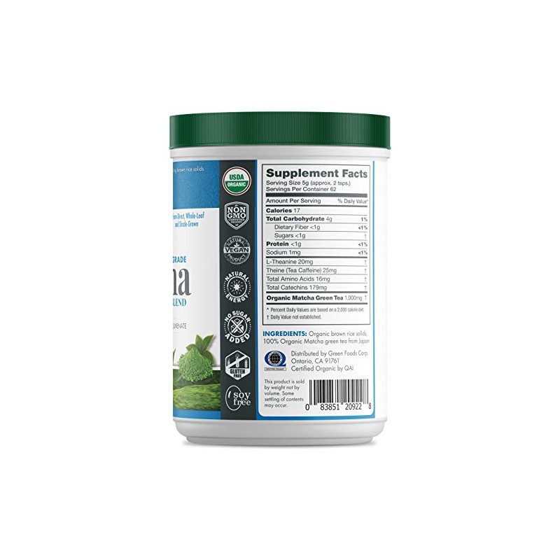 Green Foods Matcha Green Tea, 11 Ounce