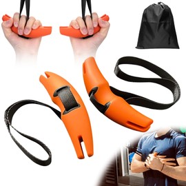 1 Pair of Fitness Grips, Rowing Handle with Adjustable Resistance Band, Cable Pull Handles Attaches to Pull-Up Bars, Barbells, Lat Pull Machines, Rowing Machines, Power Machines, Training Handle