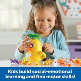 Learning Resources Big Feelings Pineapple Deluxe Set, 50 Pieces, Ages 3+, Social Emotional Learning Toys, Sensory Toys for Toddlers, Speech Therapy Materials, Fine Motor Skills Toys