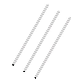 LAVMHAB 6063 Aluminum Tube 4mm OD x 2mm ID 1.0mm Wall Thickness 200mm Length, Aluminum Round Tubing Seamless Straight Pipes (3pcs)