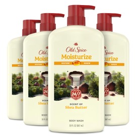Old Spice Cleansing Body Wash for Men, 24/7 Shower Fresh with Lasting Scent, Restore & Renew, Gentle on Skin, Vitamin B3, Moisturize with Shea Butter Scent, 30 oz (Pack of 4)