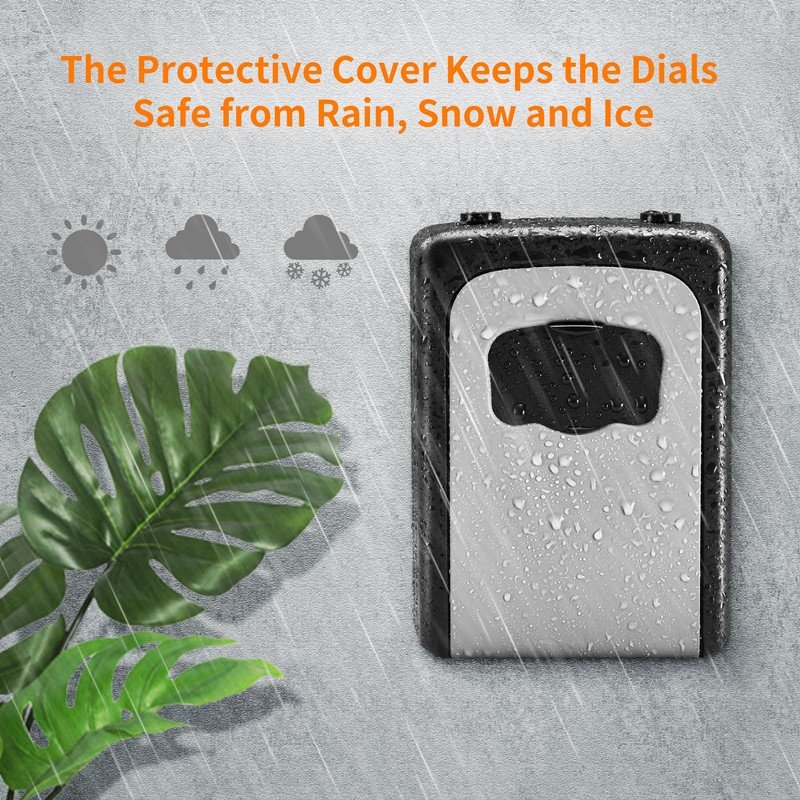 Portable Key Lock Box, Upgrade Clearly Visible Numbers, Lock Box