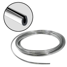 Full Size 19 Feet Chrome U Shape Car Door Edge Guard Trim