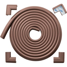 Baby Safety Corner Guards,(6.56ft Edge + 4 Corners) Baby Proof Corner Guards,Thick Table Bumper Guard, 2M Pre-Taped Corners, Soft Rubber Foam Guard Heavy-Duty